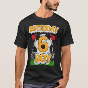 Soccer Birthday 6 Year Old Soccer Player 6th Birth T-Shirt