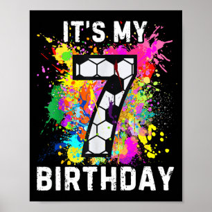 Soccer Birthday 7 Poster