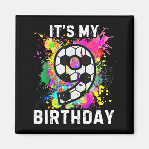 Soccer Birthday 9 Magnet