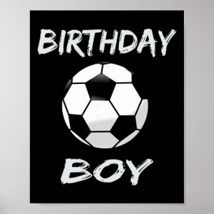 Soccer Birthday Boy , Soccer Theme Birthday Party Poster