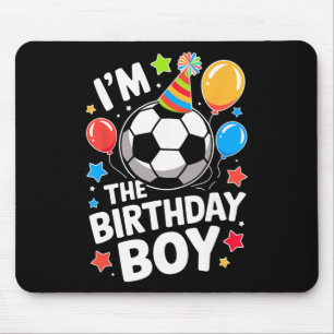 Soccer Birthday Boy Sports Theme Bday Party Costum Mouse Pad
