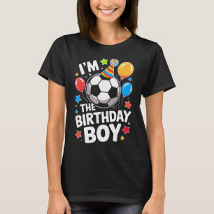 Soccer Birthday Boy Sports Theme Bday Party Costum T-Shirt