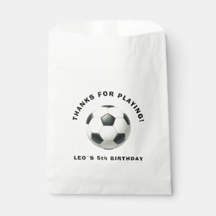 Soccer Birthday Favour Bag Boy Editable