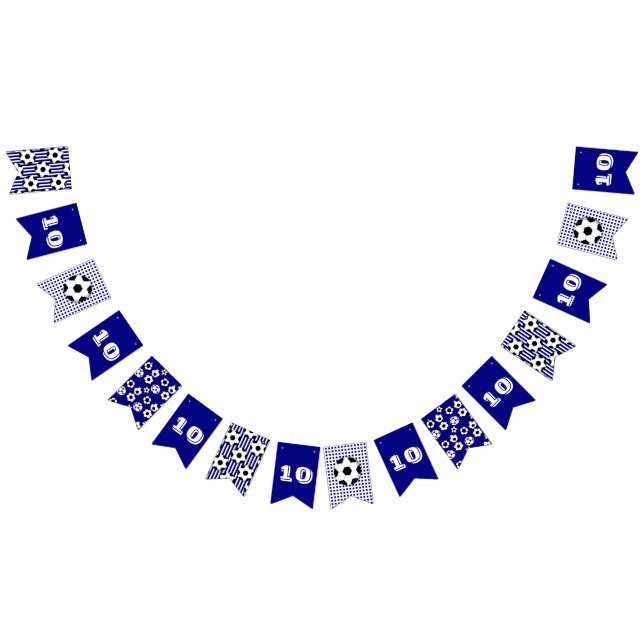 Soccer birthday garland cool boys party navy (All)