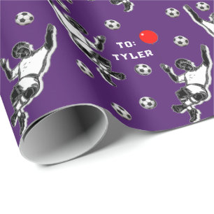 Soccer Birthday Gift Wrapping Paper