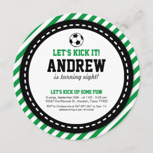 Soccer Birthday Invitation