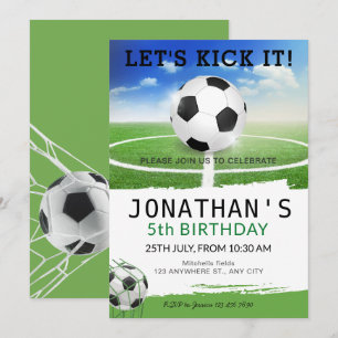 Soccer Birthday Invitation