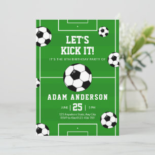 Soccer Birthday Invitation Soccer Invitation Sport