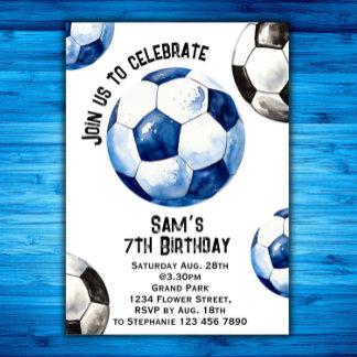 Soccer Birthday Invitation - Soccer Party