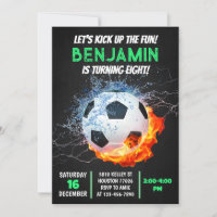 Soccer Birthday Invitation, Soccer Party