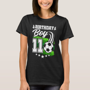 Soccer Birthday Party 11 Years Old Boy 11th Ball T-Shirt