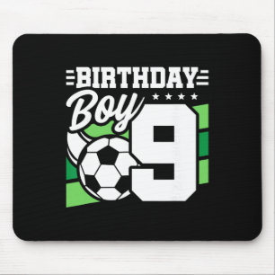 Soccer Birthday Party - 9 Year Old Boy - 9th Birth Mouse Pad