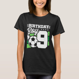 Soccer Birthday Party - 9 Year Old Boy - 9th Birth T-Shirt