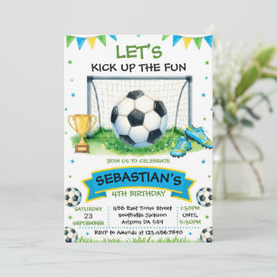 Soccer Birthday Party Invitation