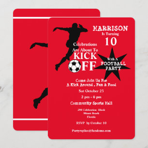 Soccer Birthday Party Invitation