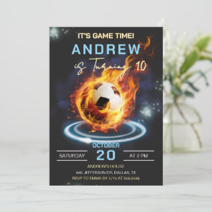 Soccer Birthday Party Invitation