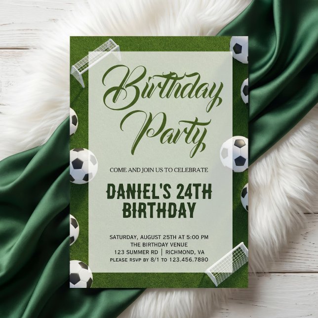 Soccer Birthday Party Invitation (Creator Uploaded)