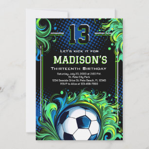 Soccer Birthday Party Invitation