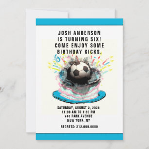 Soccer Birthday Party Save The Date