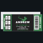 Soccer Birthday Party Ticket Invitation<br><div class="desc">Soccer  Birthday Party VIP Ticket Invitation</div>