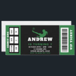 Soccer Birthday Party Ticket Invitation<br><div class="desc">Soccer  Birthday Party VIP Ticket Invitation</div>