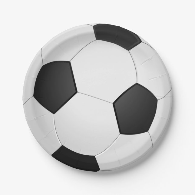 Soccer Birthday Theme Paper Plate (Front)