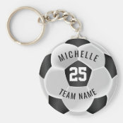 soccer gift custom stamped Accessoires Sleutelhangers & Keycords Sleutelhangers personalized girl's boy's soccer ball Personalized soccer keychain team gift hand stamped name key chain 