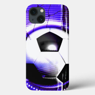 Soccer Blue Personalise with name or team name iPhone 13 Case