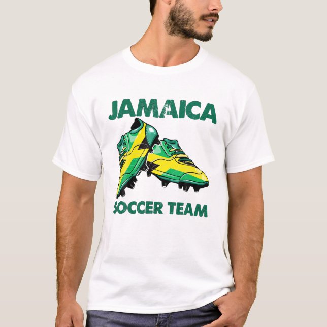 Soccer Boots Jamaica Soccer Team Supporter Jamaica T-Shirt (Front)