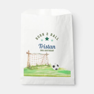 Soccer “Born Two Ball” Second Birthday Favour Bag