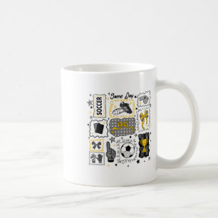 Soccer Bow Game Day Coquette Bow Soccer Girls Team Coffee Mug