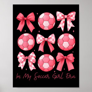 Soccer Bow Girl Poster
