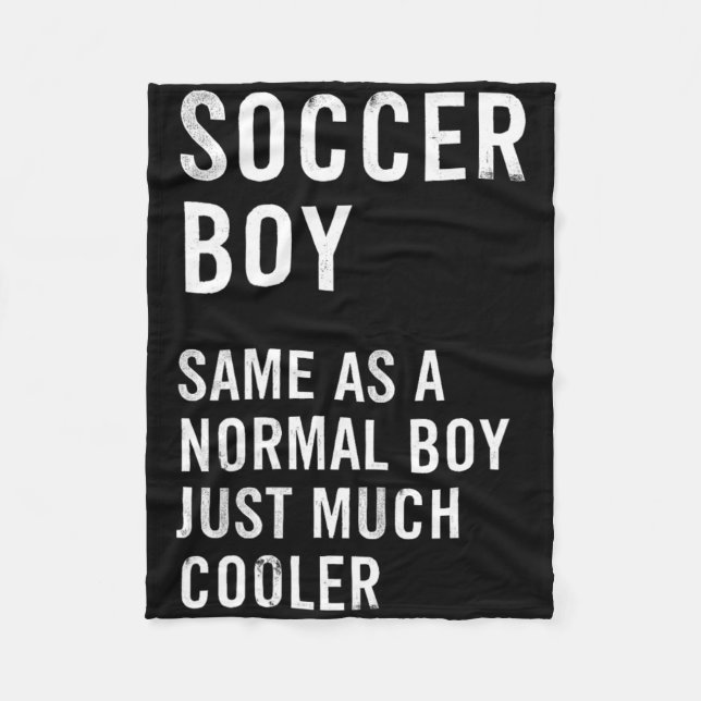 Soccer Boy Definition Funny  Fleece Blanket (Front)
