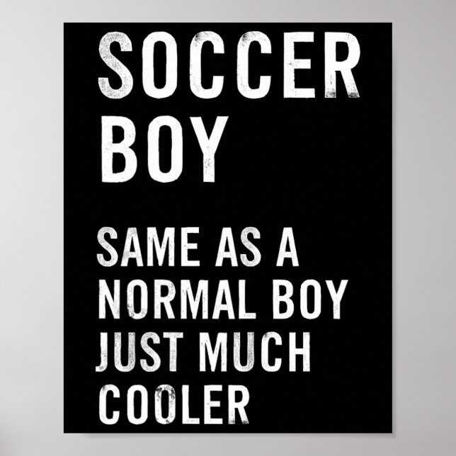 Soccer Boy Definition Funny  Poster (Front)