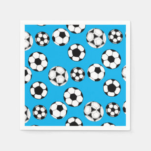Soccer boys birthday   CUSTOM AGE Napkin
