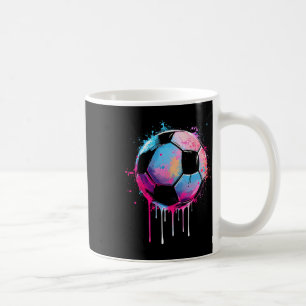 Soccer Boys Girls Awesome Colourful Soccer Drip So Coffee Mug