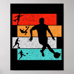 Soccer Boys Kids Men T Shirt Poster