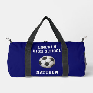 Soccer Boys School Team Name Duffle Bag