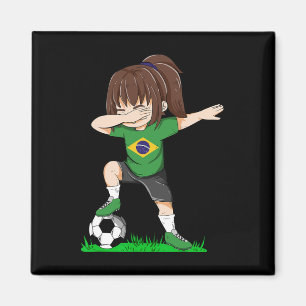 Soccer Brazil Jersey Shirt Brazilian Flag Footll G Magnet