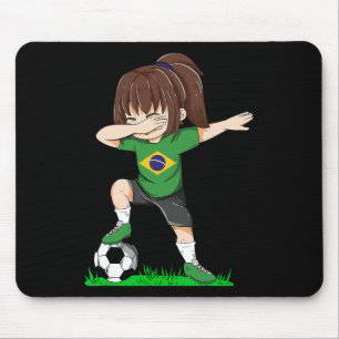 Soccer Brazil Jersey Shirt Brazilian Flag Footll G Mouse Pad