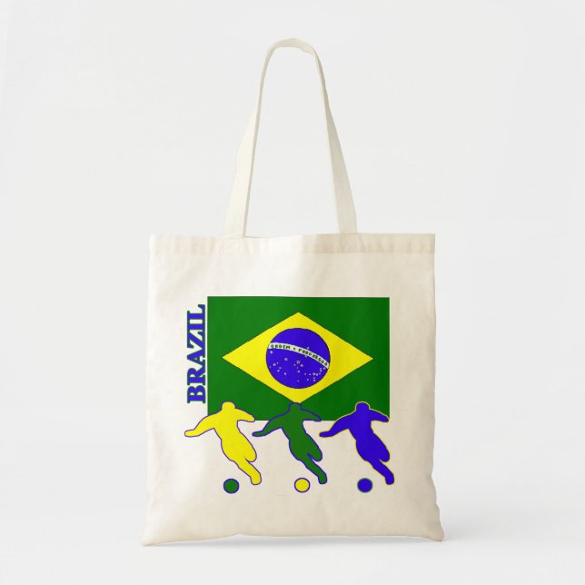 Soccer Brazil Tote Bag (Front)