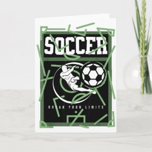 Soccer Break Your Limits Attitude T Shirt Card