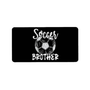 Soccer Brother Men Family Matching Team Player Soc Label