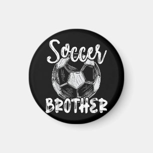 Soccer Brother Men Family Matching Team Player Soc Magnet