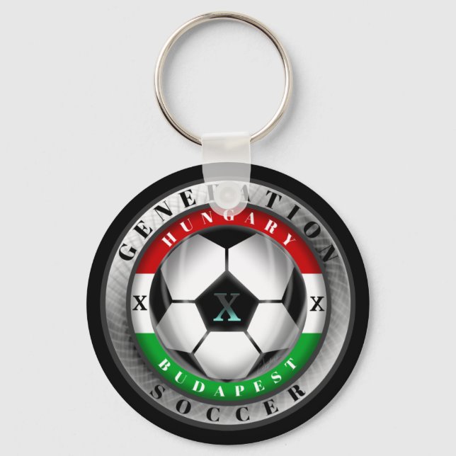 Soccer Budapest Hungary Generation X Key Ring (Front)