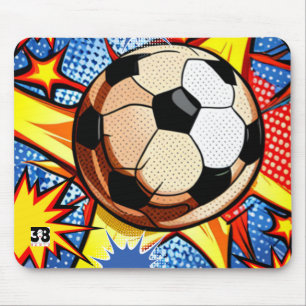 Soccer Burst Mouse Pad