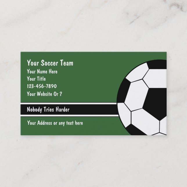 Soccer Business Cards (Front)