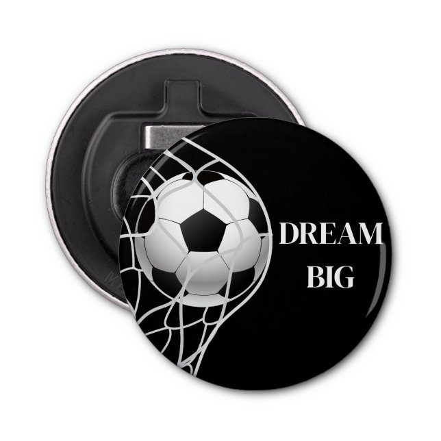 Soccer Button Bottle Opener (Front)