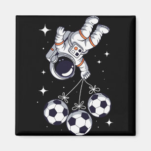 Soccer Byll Bylloon Astronaut Floating Spaceman Sp Magnet