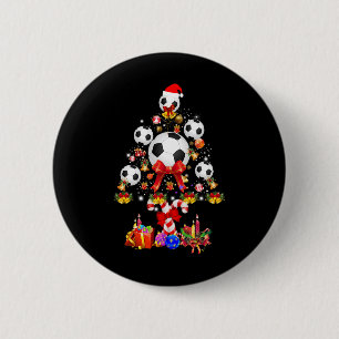 Soccer Byll Christmas Tree Noel Costume 6 Cm Round Badge